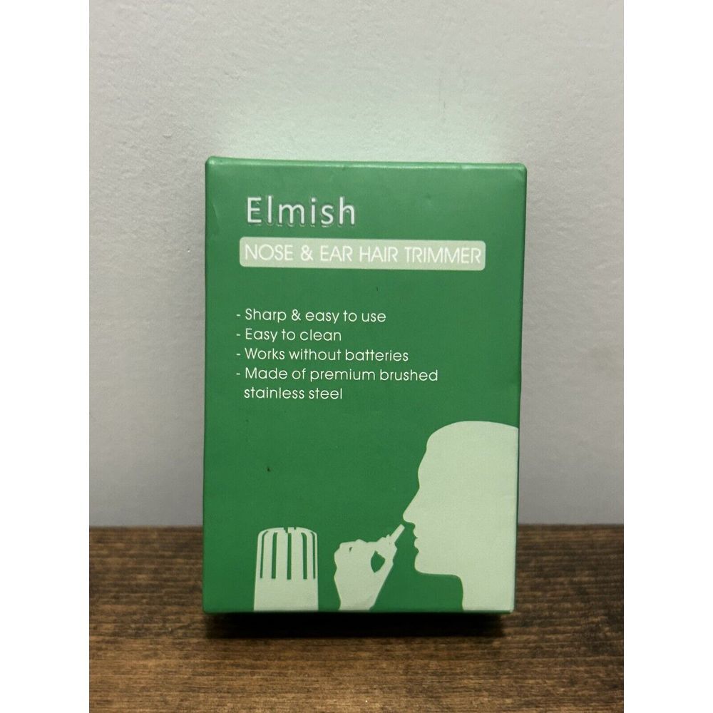 Professional Manual Ear and Nose Hair Trimmer with Care and Cleaning Brush Batte